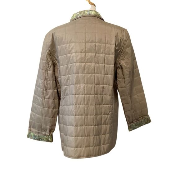 NWT Liz Claiborne | Reversible Quilted Coat and Paisley Print Size XL - Picture 4 of 14
